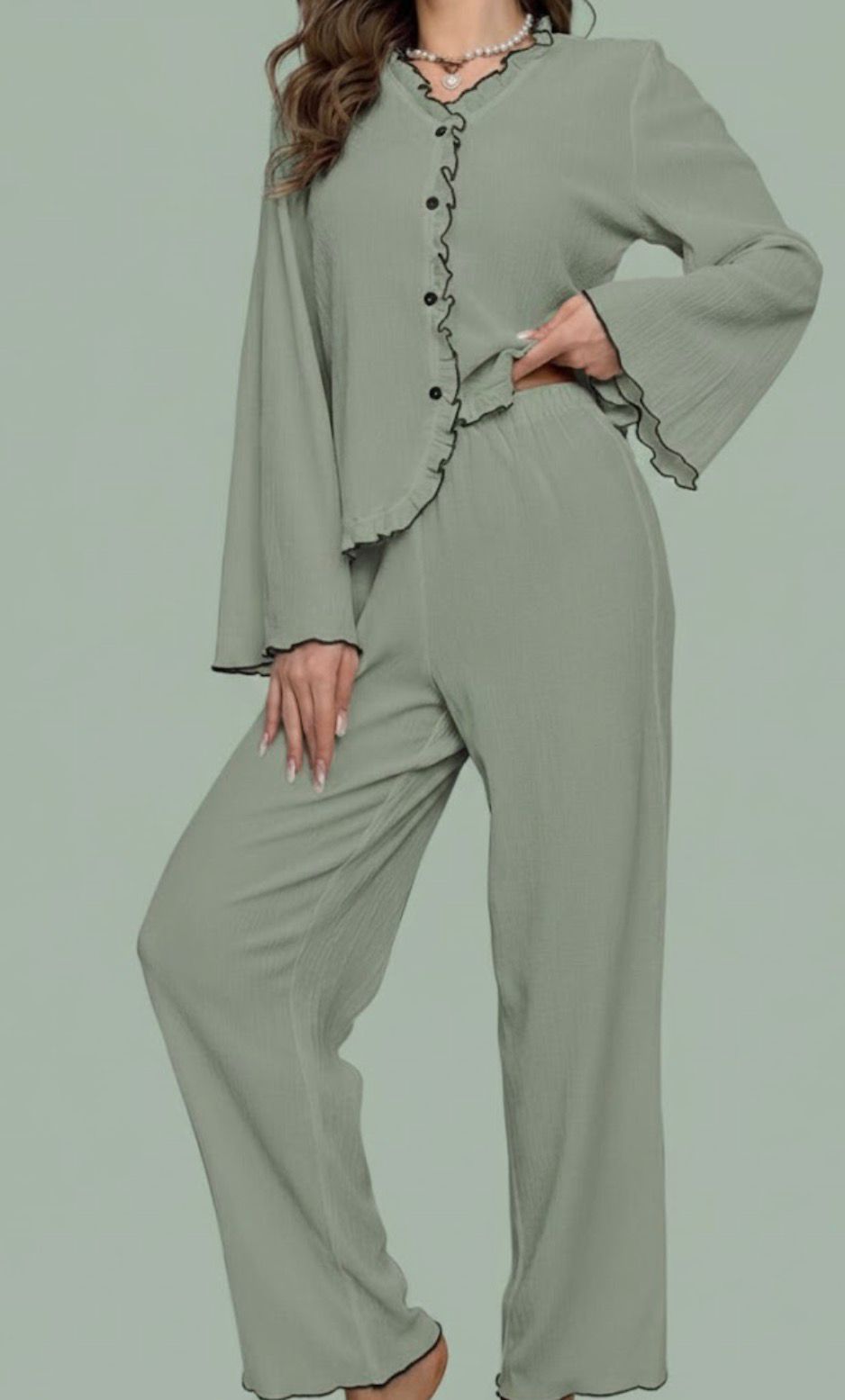 Matcha Mood Nightsuit Set